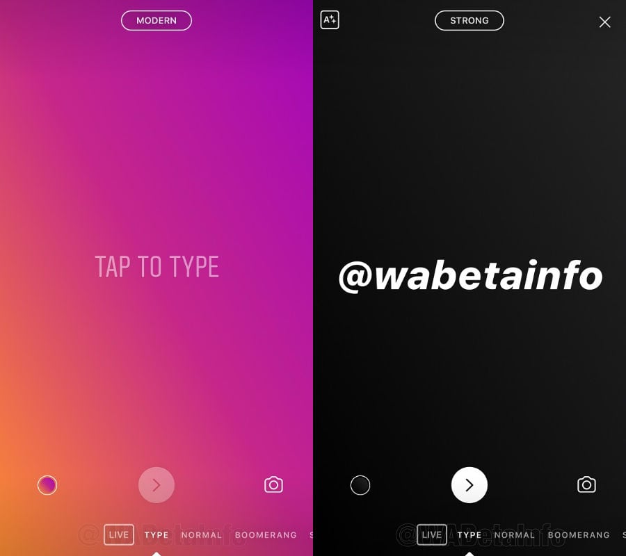 Instagram Text Stories Und Screenshot Benachrichtigungen Kommen