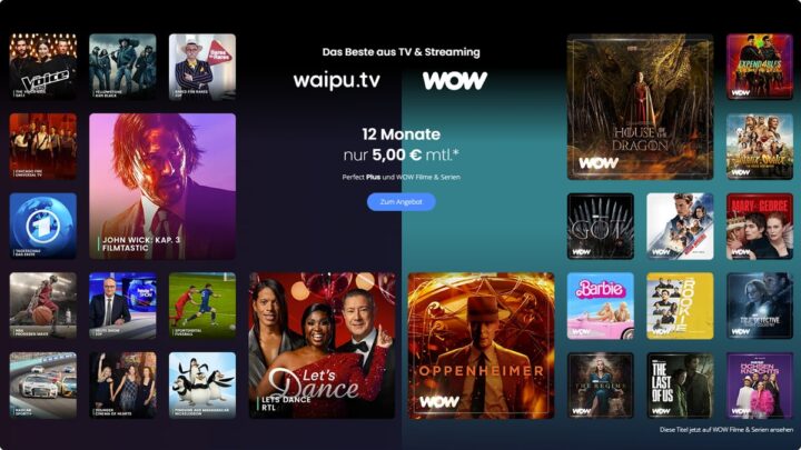 Waipu Perfect Plus Und Wow Filme Serien F R Euro Im Monat