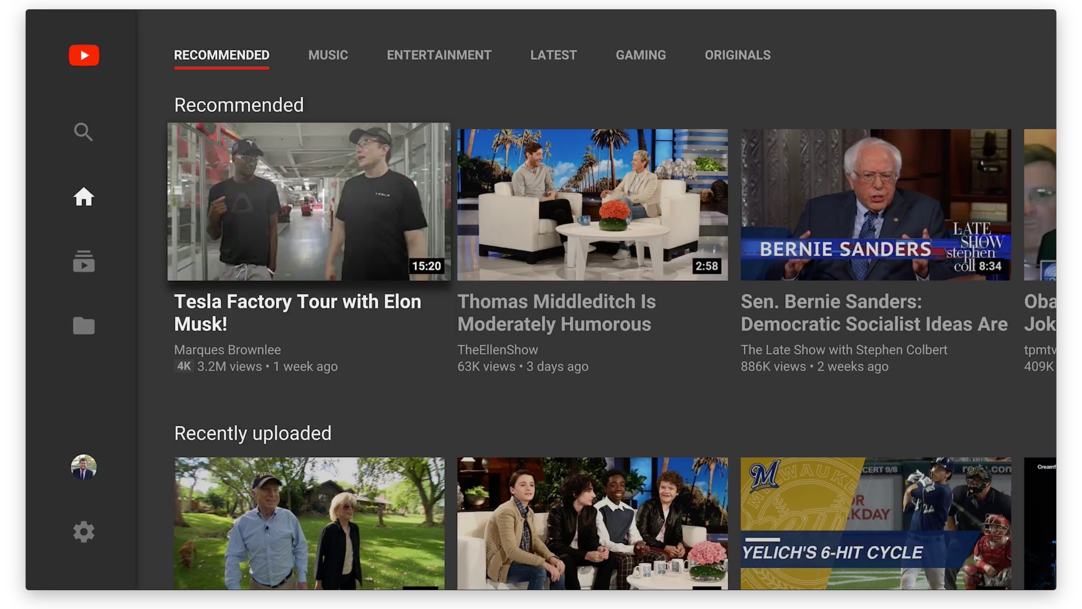 YouTubeApp für tvOS Update bringt verbesserte Navigation