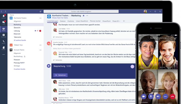 Microsoft Teams: Hintergrund des Video-Chats wird sich ...