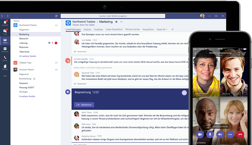 Microsoft Teams: Hintergrund des Video-Chats wird sich ...