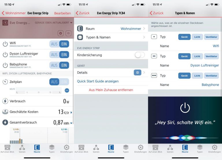 Eve Energy Strip Ein Blick auf die Steckdosenleiste für Apple HomeKit