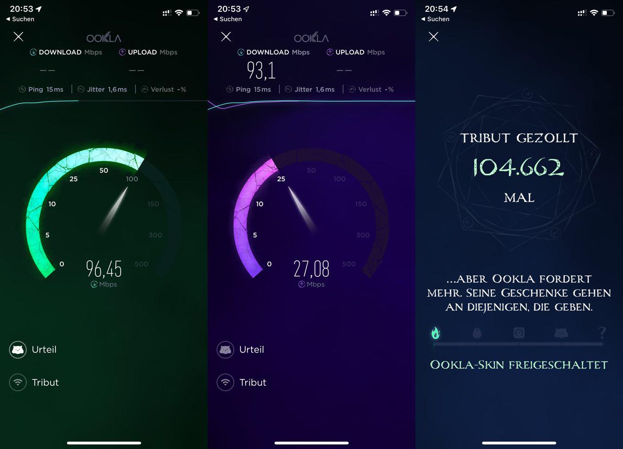 Ookla Speedtest für iOS Entwickler verstecken Easter Egg