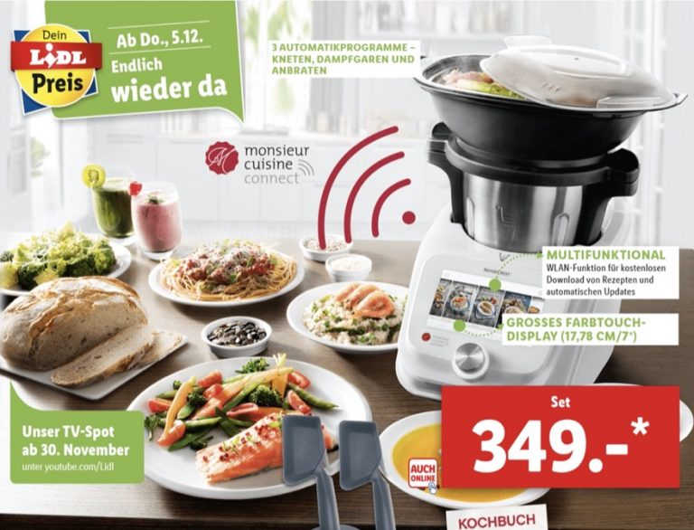 Monsieur Cuisine Connect: Lidl verkauft wieder smarte Küchenhilfe auf