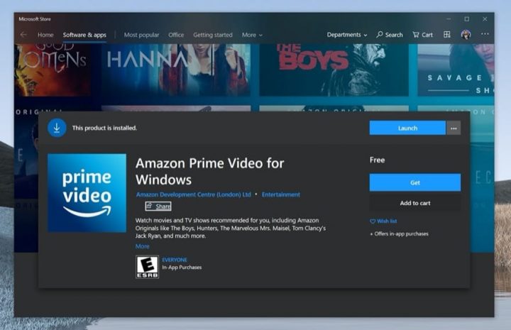 Amazon Prime Video: UWP-App für Windows-Nutzer steht in den Startlöchern