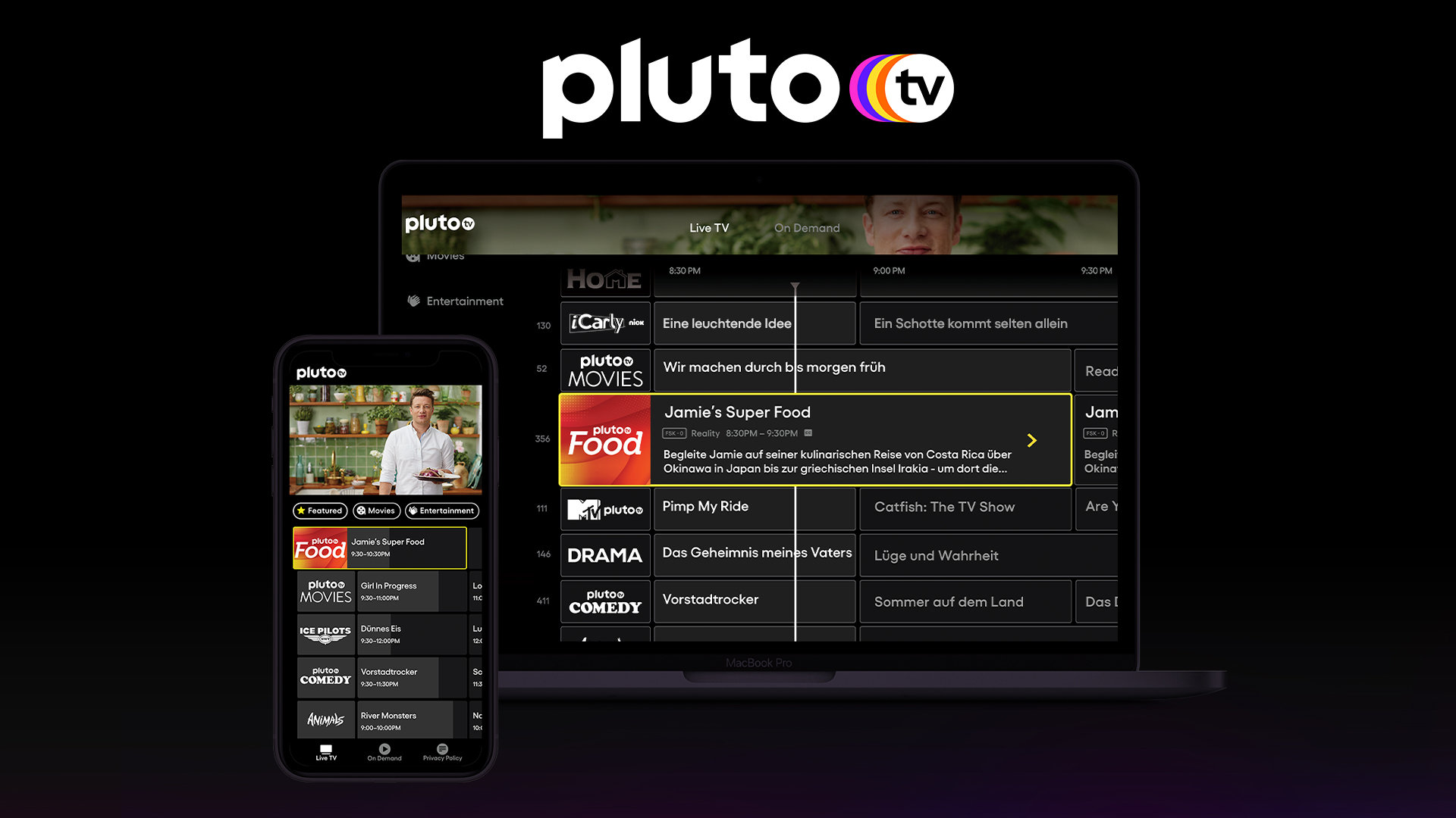Pluto TV ab sofort auch über den Browser verfügbar