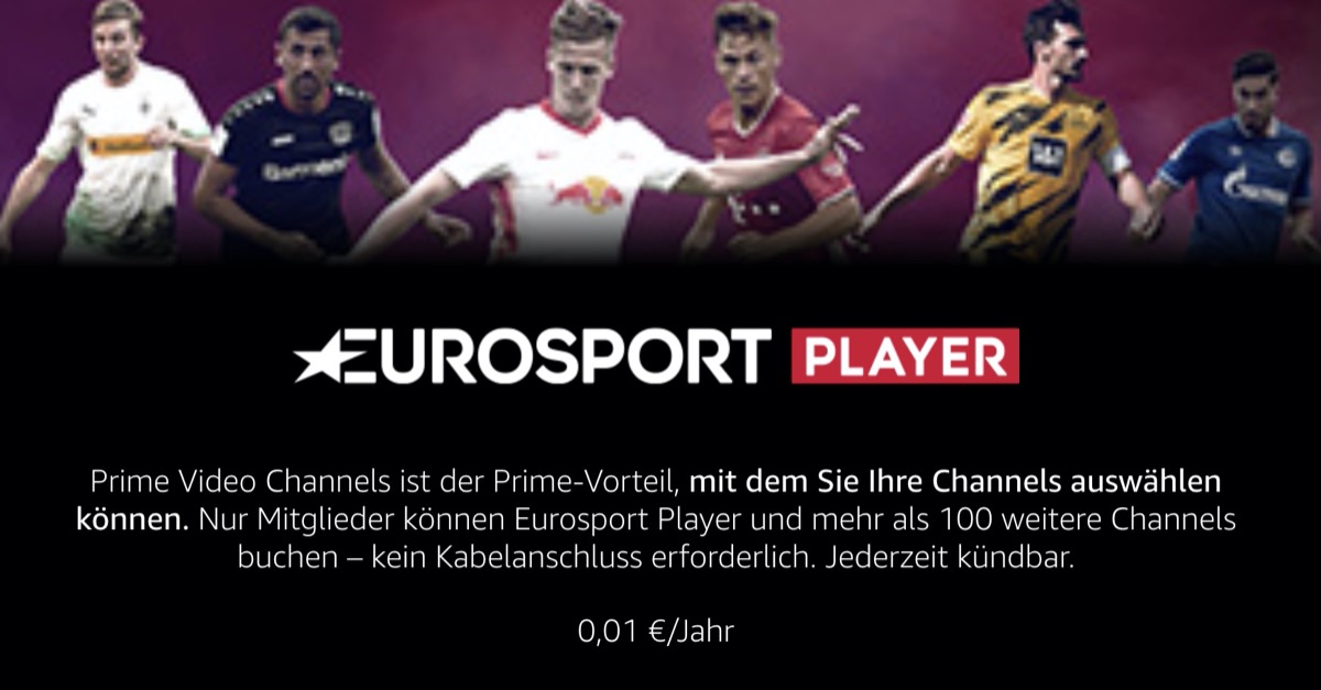 Amazon Prime Eurosport Player