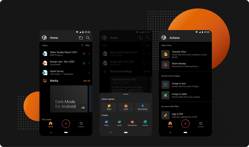 AndroidApp für Microsoft Office erhält einen Dark Mode