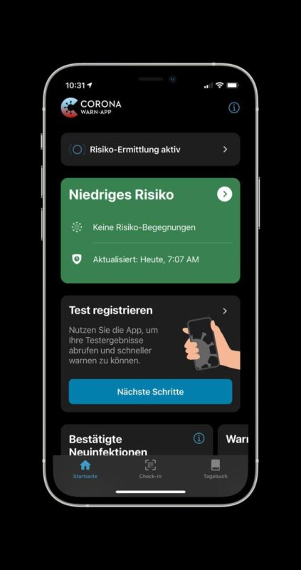 Corona-Warn-App: Nun kann auch mit Schnelltests gewarnt werden