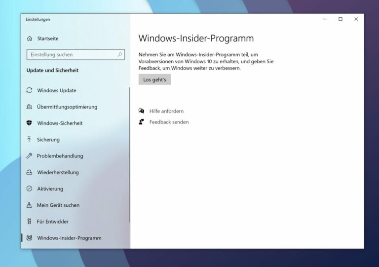 Windows 11 PC zum WindowsInsiderProgramm anmelden