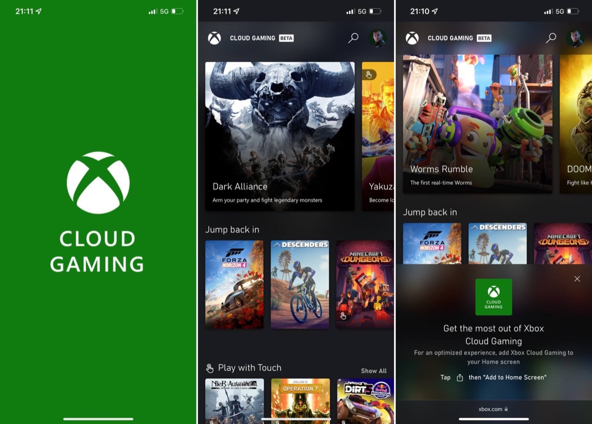 Xbox Cloud Gaming a caminho do Windows 10 e iPhone e iPad