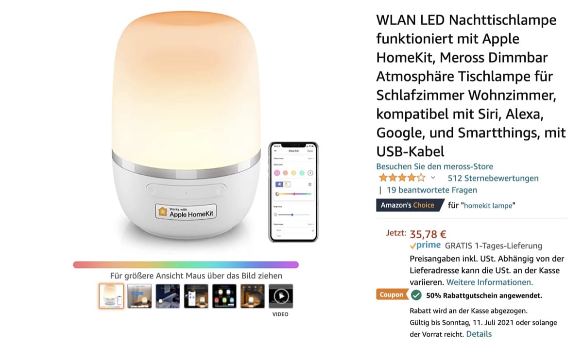Nachttischlampe Kompatibel Mit Alexa Google Home Intelligente Wifi Würfel Tischlampe,APP Dimmable 10 RGB Farbwechsel Stimmungslicht Für Kinder Schlafzimmer,10cm