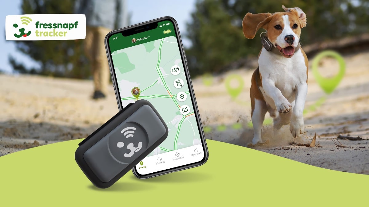 Springe Enig med jorden Fressnapf mit neuem GPS-Tracker für Hunde