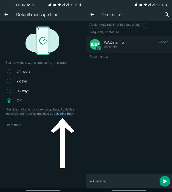 WhatsApp Beta für Android 2.22.11.11 Bald MessageTimer parallel für