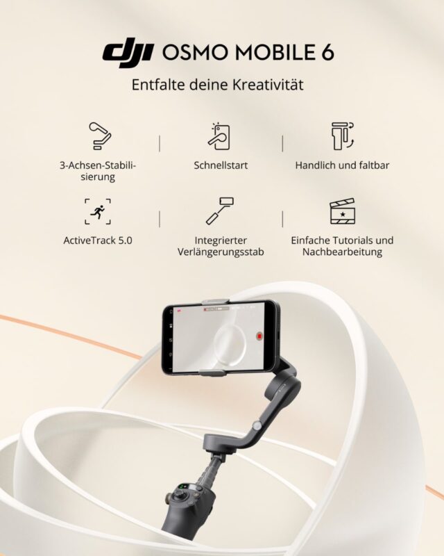 DJI Osmo Mobile 6: Neues Gimbal Für Smartphones Vorgestellt