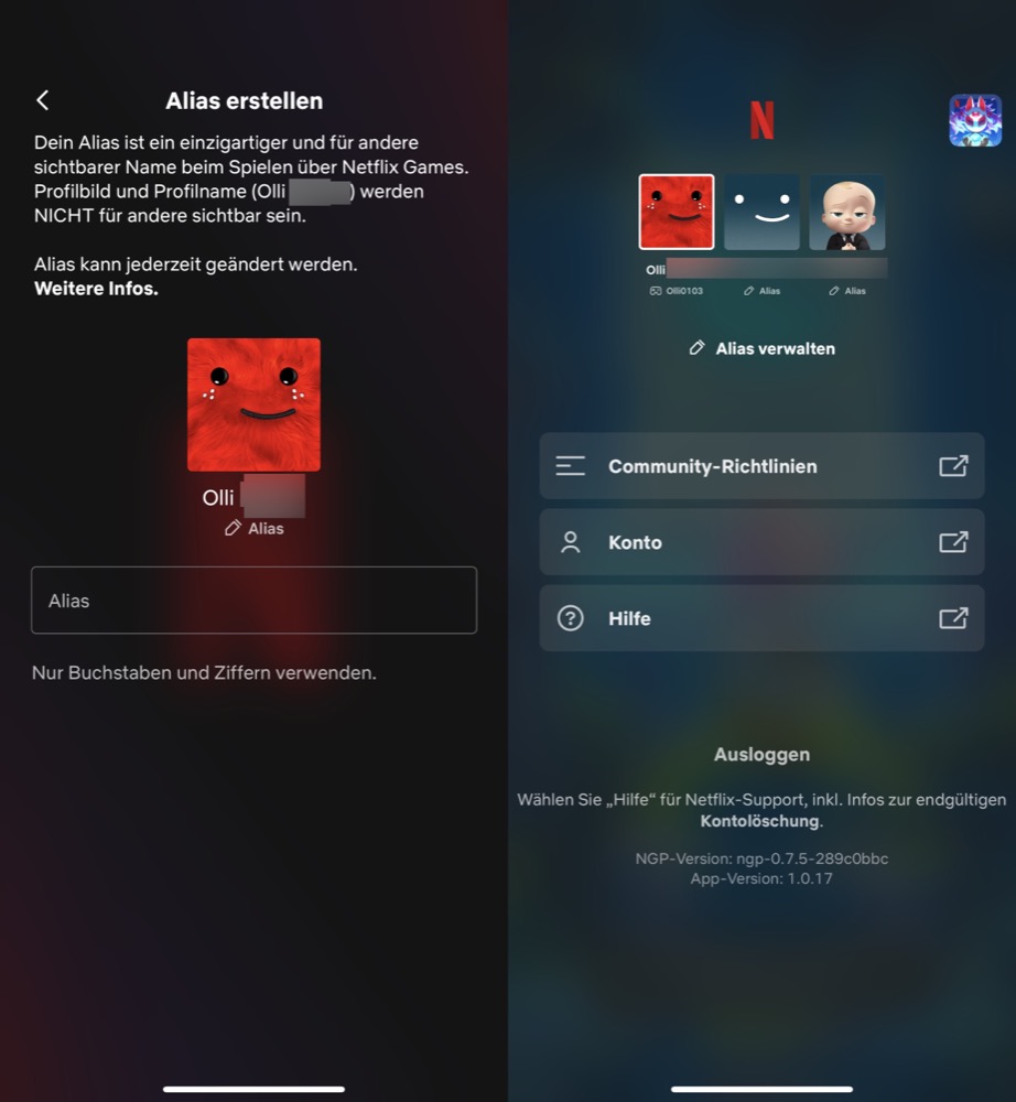 Netflix Games Ab sofort kann ein GameHandle erstellt werden