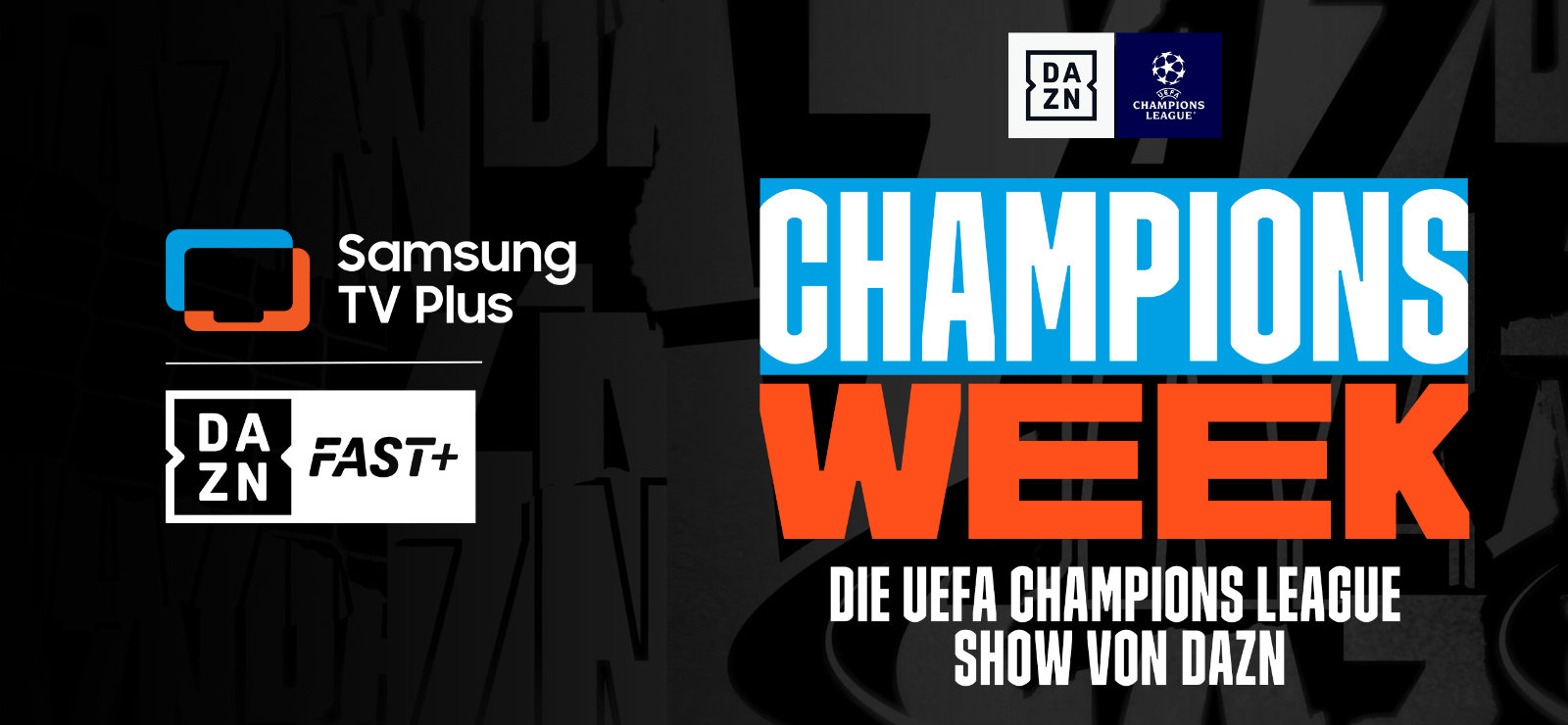UEFA-Champions-League-Show „Champions Week“ über DAZN Fast+ bei Samsung TV Plus