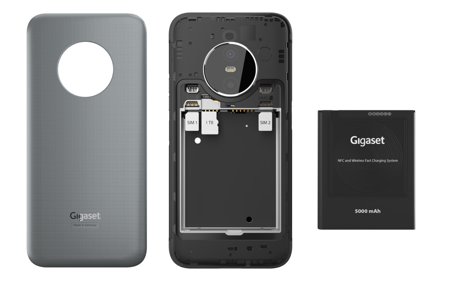 Gigaset GX6 Pro: mit Business-Smartphone Akku wechselbarem