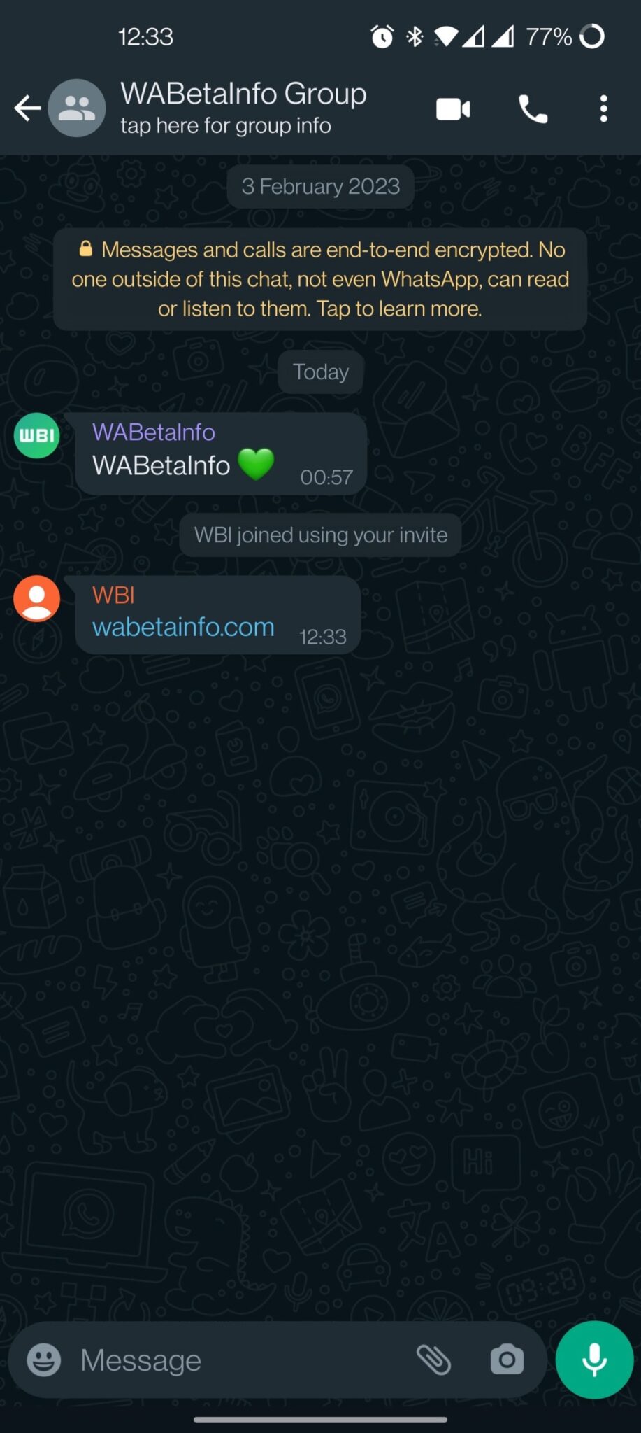 whatsapp beta android
