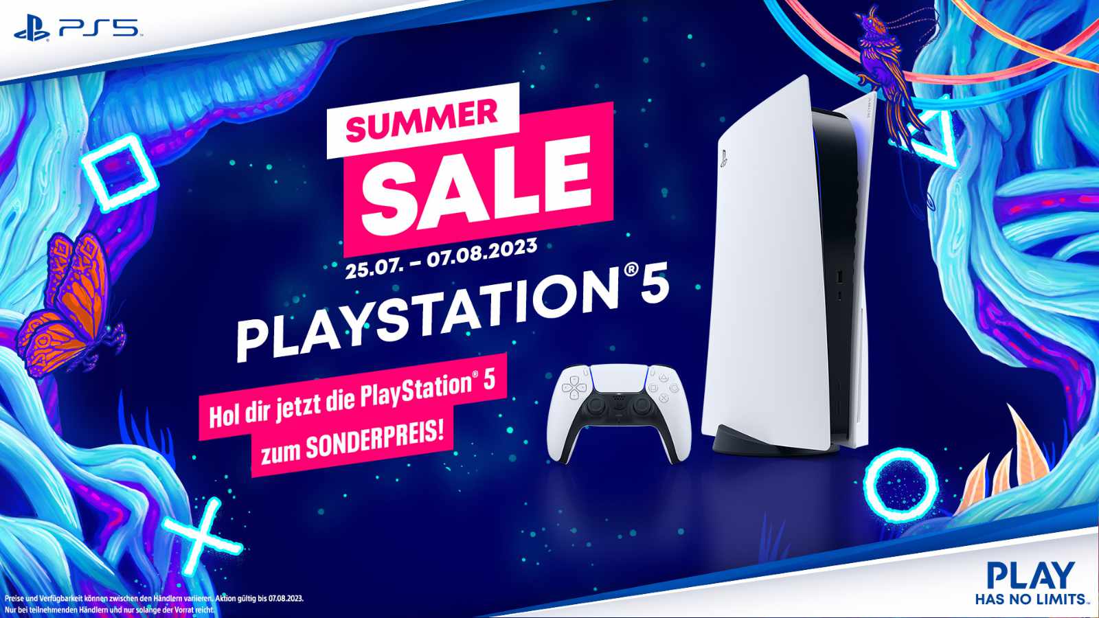 Sony PlayStation 5: Temporäre Preissenkung bis 7. August 2023