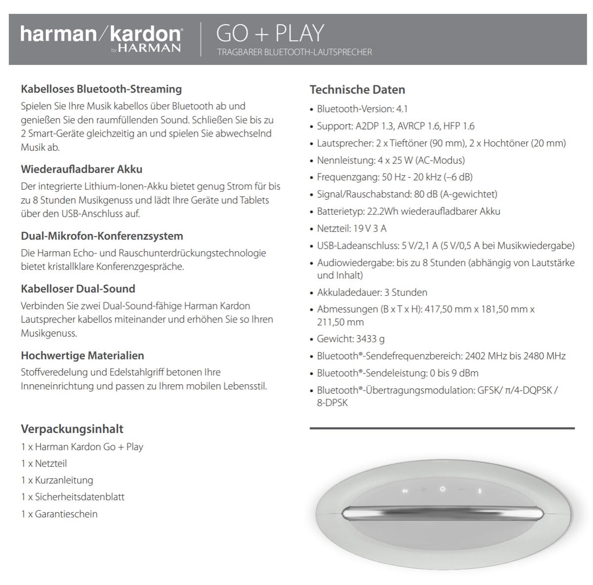 vorgestellt Bluetooth-Lautsprecher Kardon: neue Harman Drei