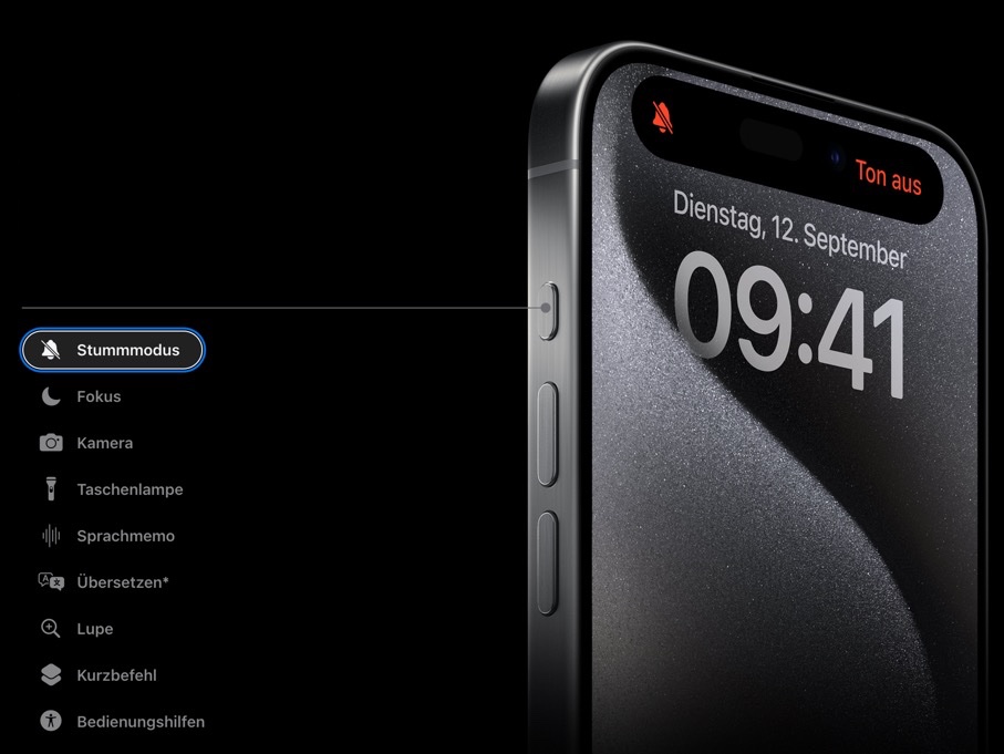 iPhone 15 Pro: Apple ersetzt den Stummschalter, erstmals in der
