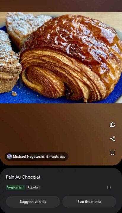 Google ordnet Fotos von Essen inzwischen automatisch Namen und Attribute zu.