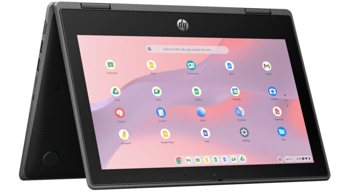 Das HP Fortis x360 11-Zoll G5 lässt sich auch im Tent- und Tablet-Modus verwenden.