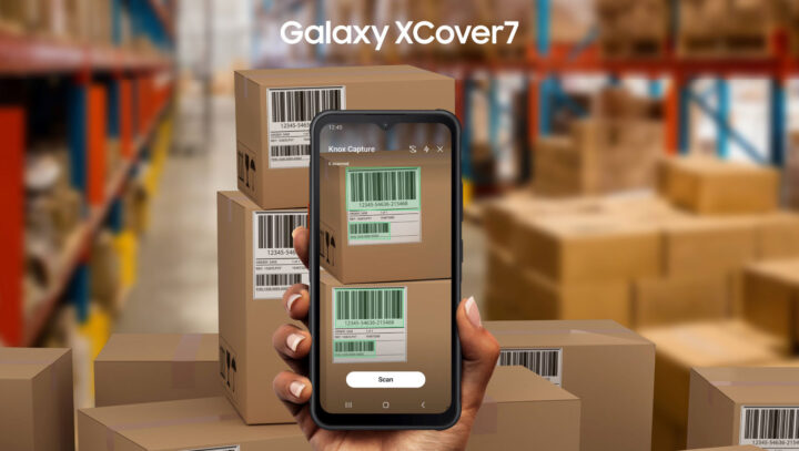 Das Samsung Galaxy XCover7 ist z. B. für die Logistik geeignet.