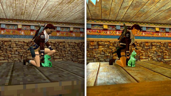 Einige 2D-Objekte aus dem Original weichen nun in den "Tomb Raider"-Remastern echter 3D-Darstellung.