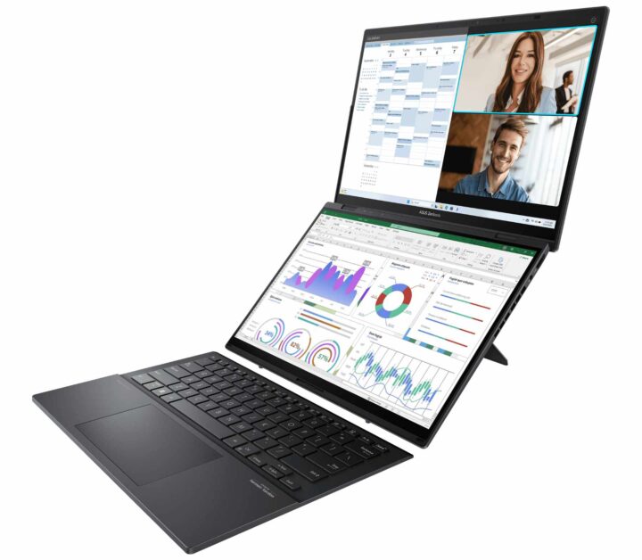 Das neue Asus ZenBook Duo kann mit seinen zwei OLED-Displays vielseitig genutzt werden.