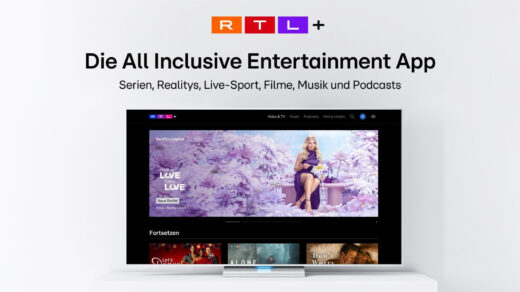 RTL+ integriert Musik und Podcasts in seine Smart-TV-App.
