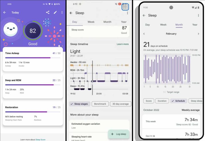 Fitbit hat den Schlaf-Bereich der App umgestaltet.