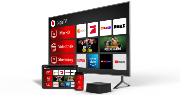 Der neue GigaTV bietet Zugriff auf den Play Store von Google.