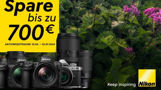 Nikon ermöglicht über eine Sofortrabatt-Aktion bis zu 700 Euro Ersparnis.