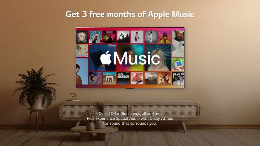 Apple Music gibt es für Besitzer von LG-Smart-TVs für 3 Monate gratis.