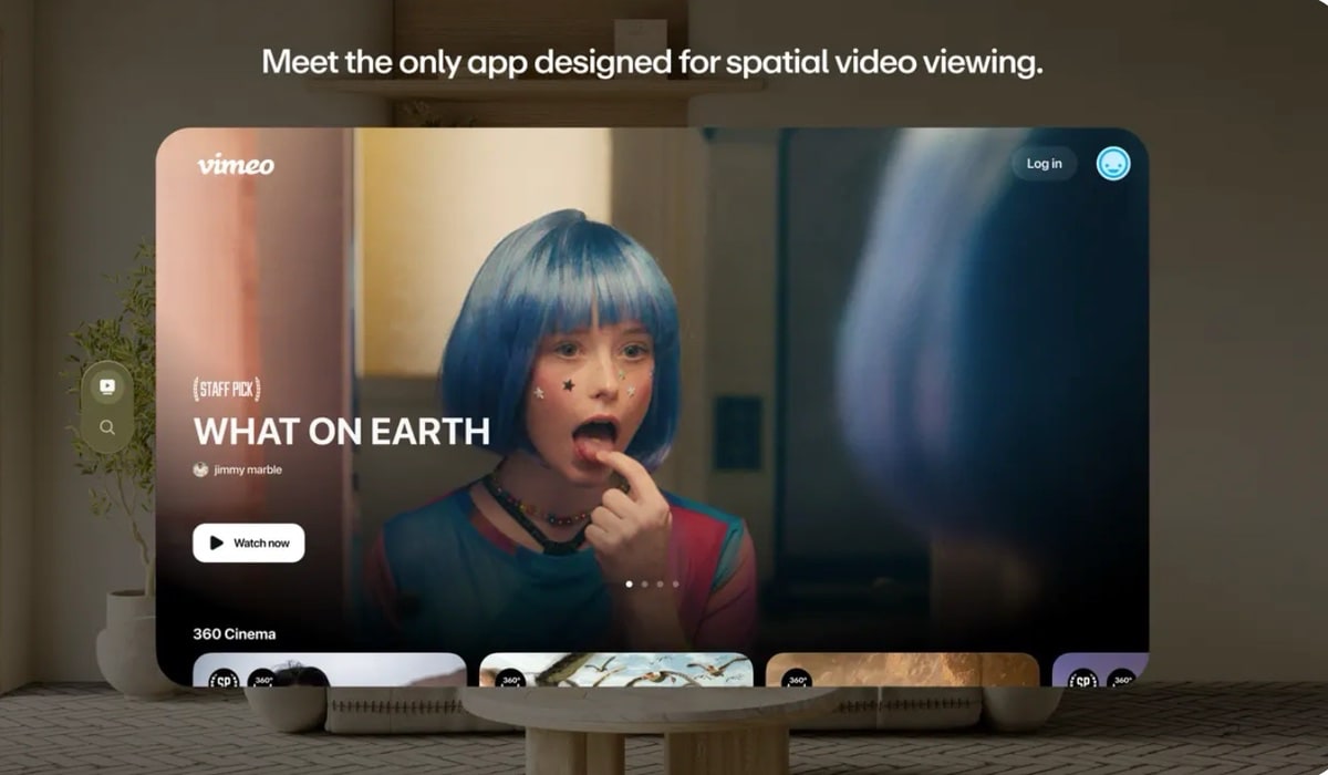 Apple Vision Pro: Vimeo launch