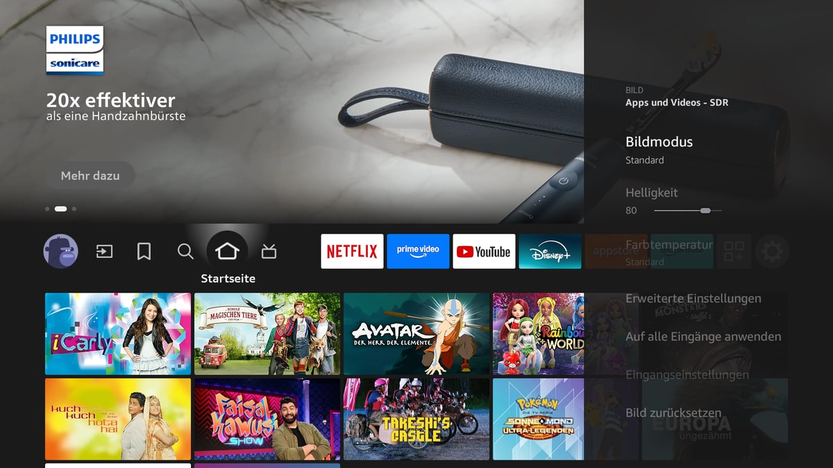 Bildmoduseinstellungen